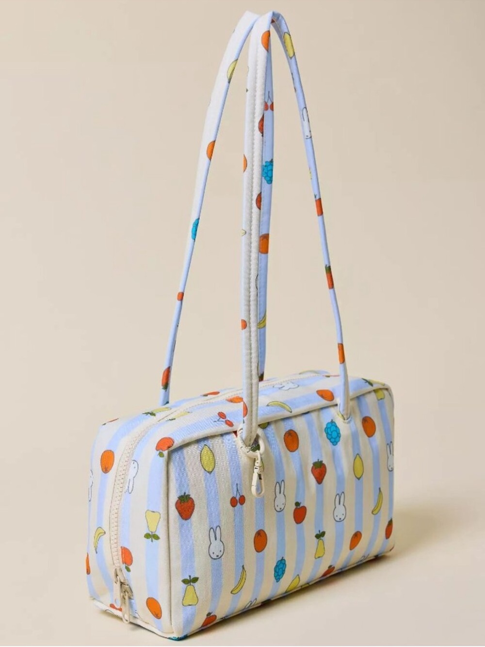 BAGGU Regular Bowler Bag- Picnic Stripes Miffy